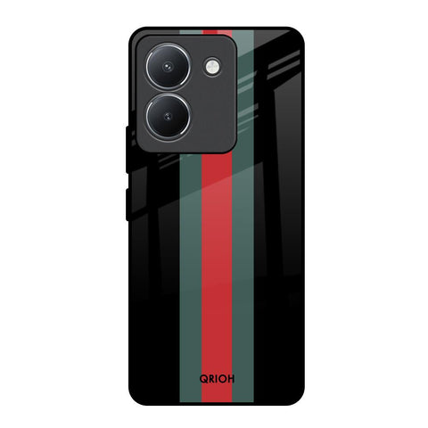 Vertical Stripes Vivo Y36 Glass Back Cover Online