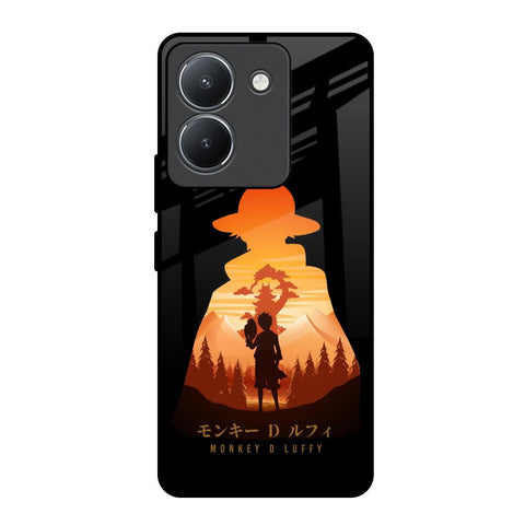 Luffy One Piece Vivo Y36 Glass Back Cover Online