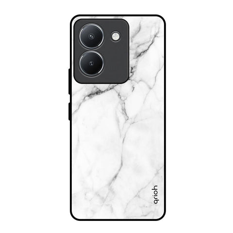 Modern White Marble Vivo Y36 Glass Back Cover Online