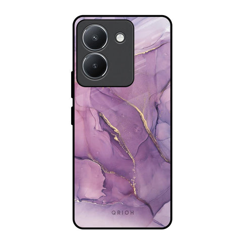 Purple Gold Marble Vivo Y36 Glass Back Cover Online