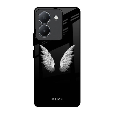 White Angel Wings Vivo Y36 Glass Back Cover Online