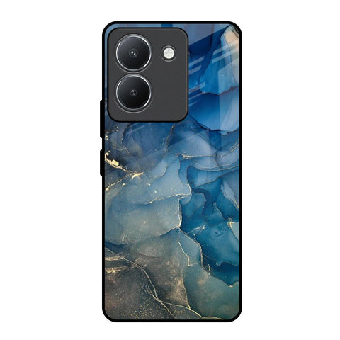 Blue Cool Marble Vivo Y36 Glass Back Cover Online
