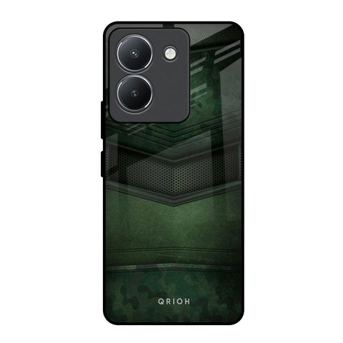Green Leather Vivo Y36 Glass Back Cover Online