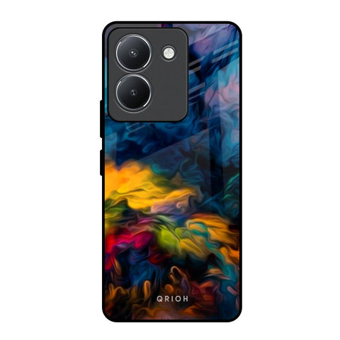 Multicolor Oil Painting Vivo Y36 Glass Back Cover Online