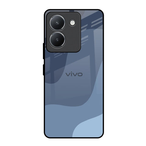 Navy Blue Ombre Vivo Y36 Glass Back Cover Online