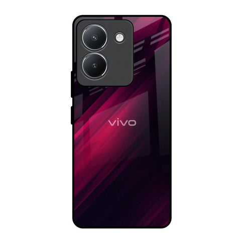 Razor Black Vivo Y36 Glass Back Cover Online