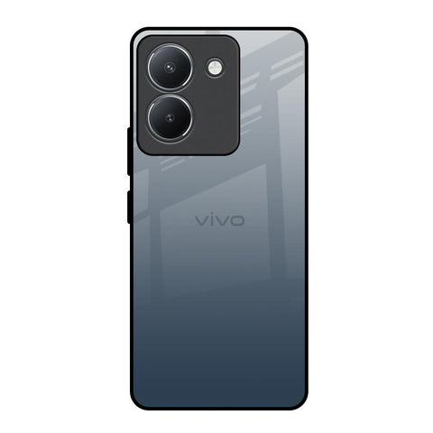 Smokey Grey Color Vivo Y36 Glass Back Cover Online