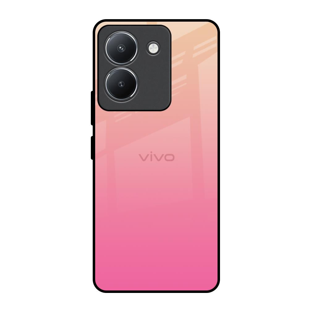Pastel Pink Gradient Vivo Y36 Glass Back Cover Online
