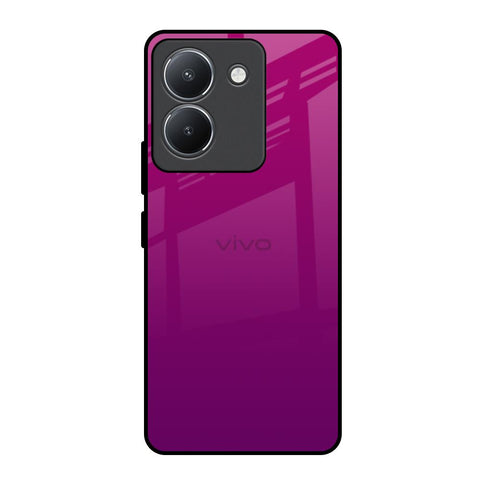 Magenta Gradient Vivo Y36 Glass Back Cover Online