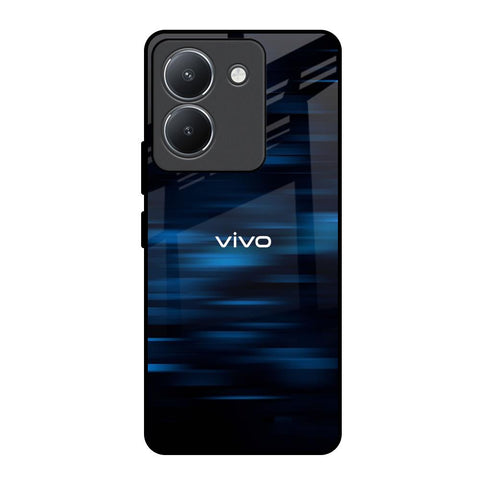 Blue Rough Abstract Vivo Y36 Glass Back Cover Online