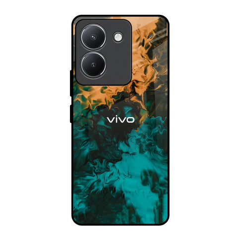 Watercolor Wave Vivo Y36 Glass Back Cover Online
