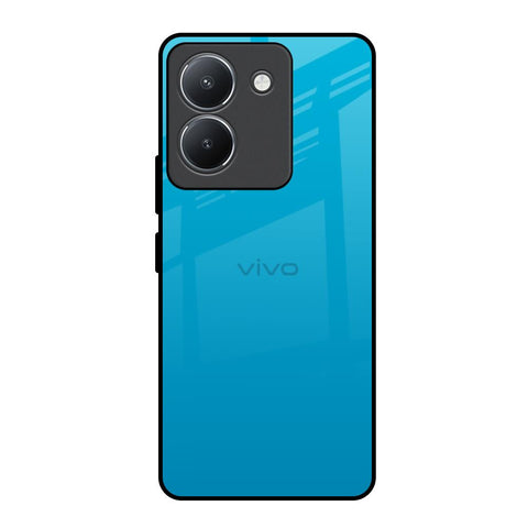 Blue Aqua Vivo Y36 Glass Back Cover Online