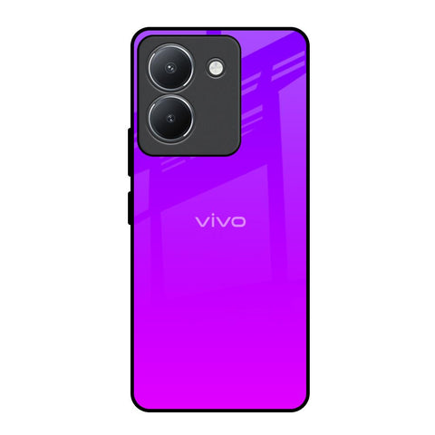 Purple Pink Vivo Y36 Glass Back Cover Online