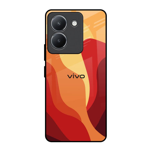 Magma Color Pattern Vivo Y36 Glass Back Cover Online