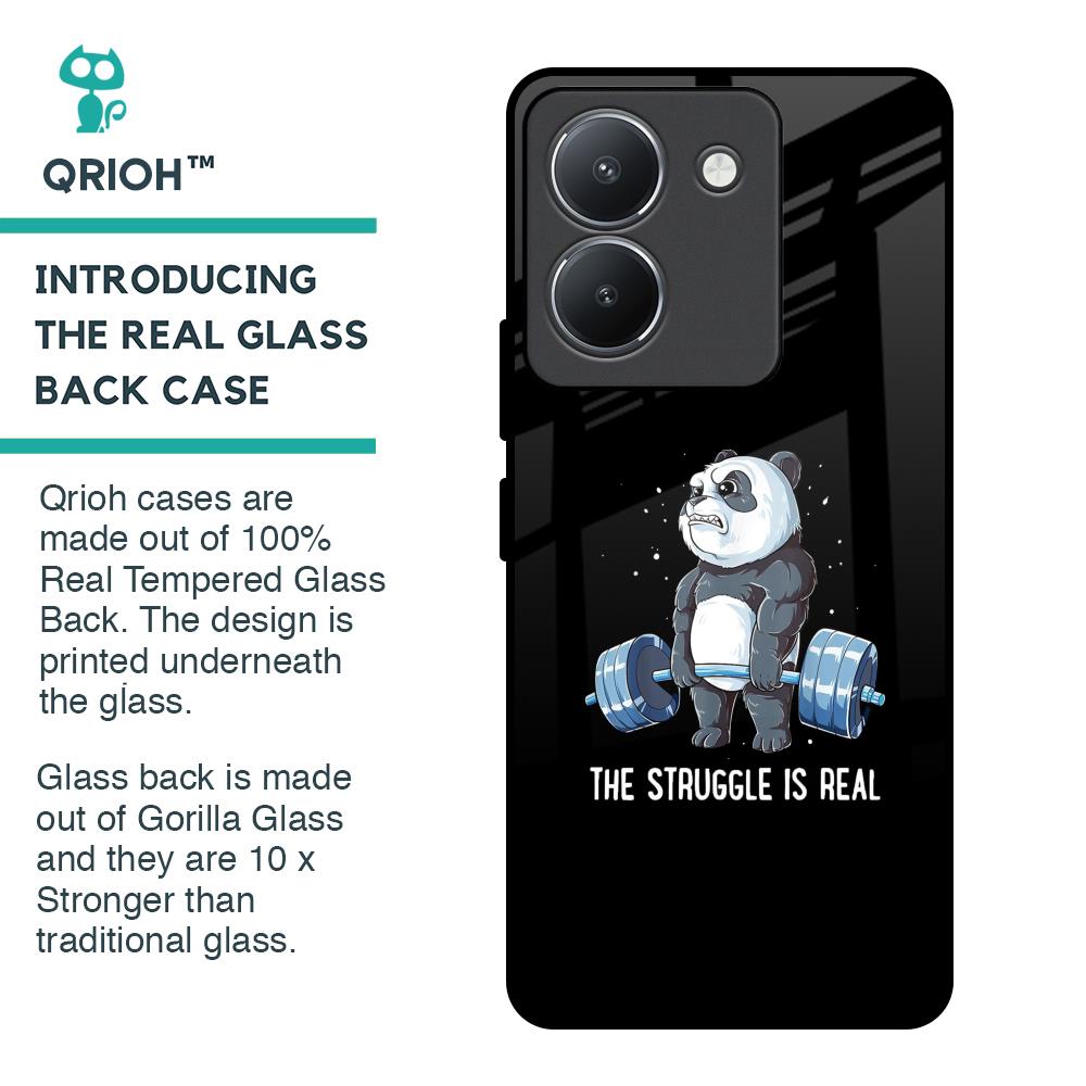 Real Struggle Glass Case for Vivo Y36