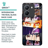 Anime Eyes Glass Case for Vivo Y36