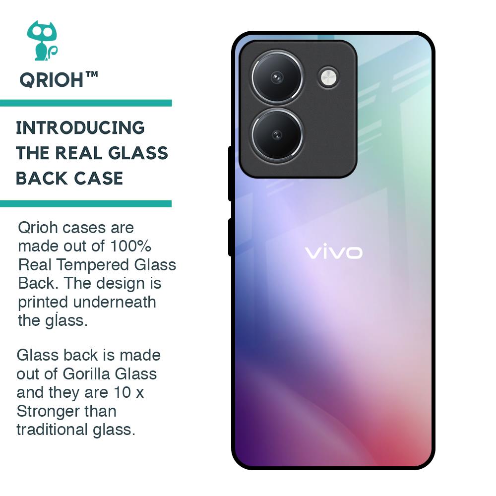 Abstract Holographic Glass Case for Vivo Y36