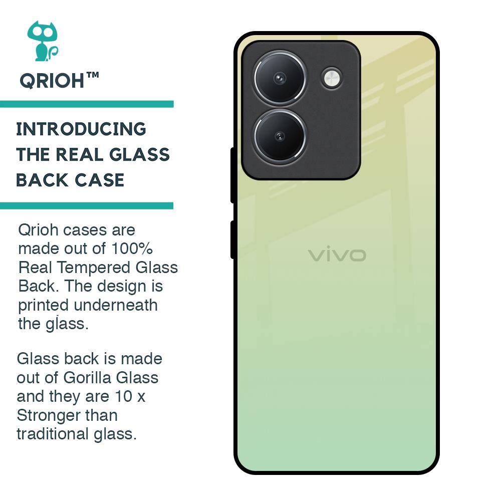Mint Green Gradient Glass Case for Vivo Y36