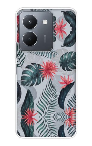 Retro Floral Leaf Vivo Y36 Back Cover