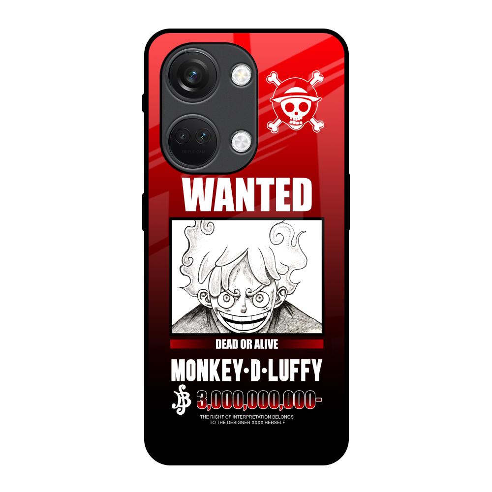 Luffy Wanted OnePlus Nord 3 5G Glass Back Cover Online