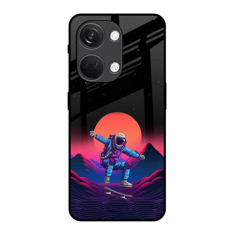 Retro Astronaut OnePlus Nord 3 5G Glass Back Cover Online