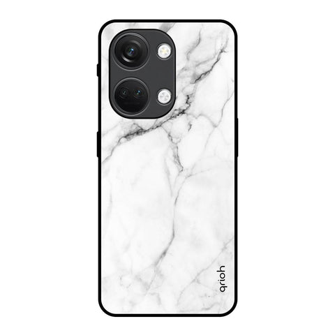 Modern White Marble OnePlus Nord 3 5G Glass Back Cover Online