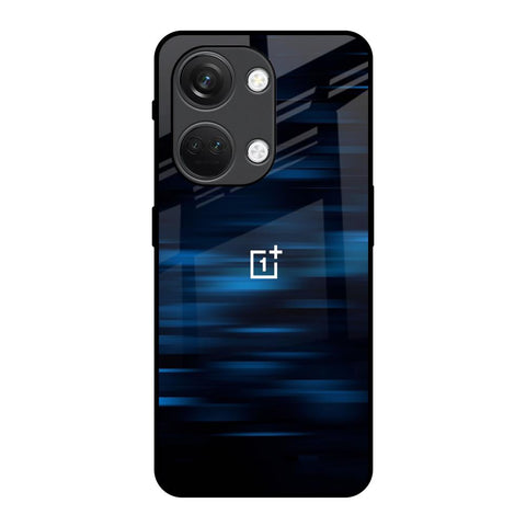 Blue Rough Abstract OnePlus Nord 3 5G Glass Back Cover Online