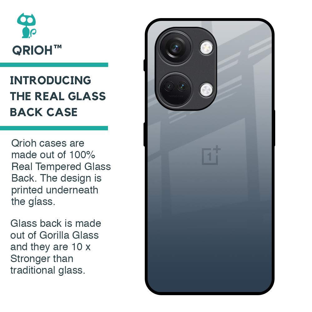 Smokey Grey Color Glass Case For OnePlus Nord 3 5G