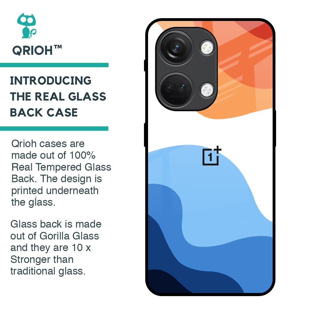 Wavy Color Pattern Glass Case for OnePlus Nord 3 5G