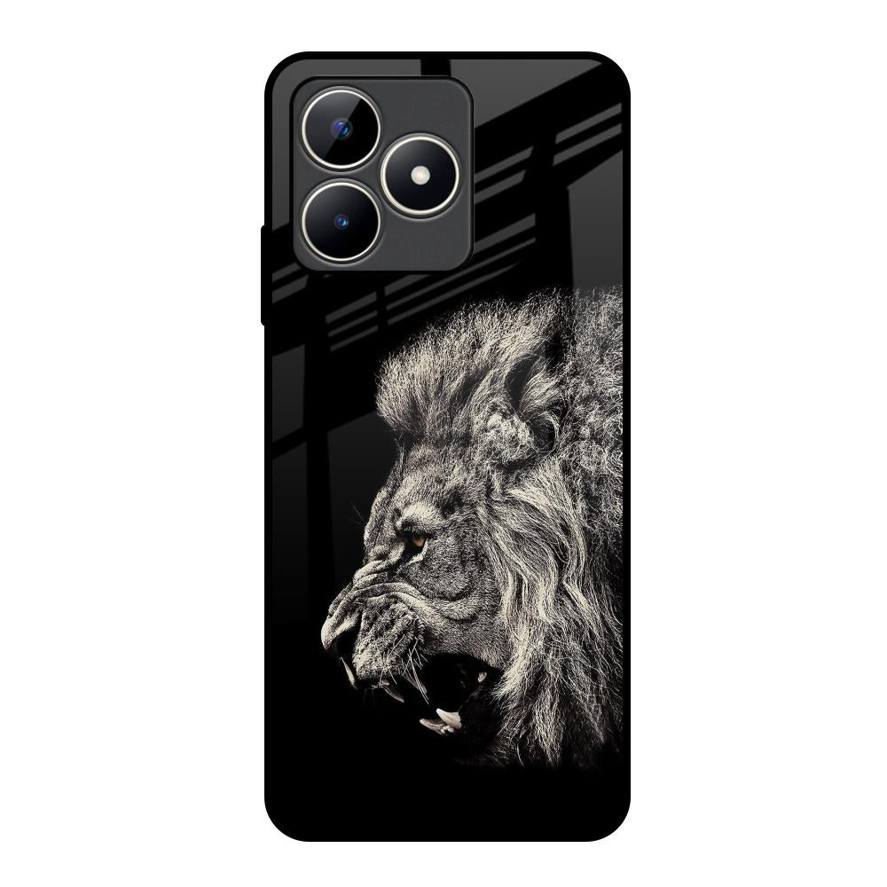 Brave Lion Realme C53 Glass Back Cover Online