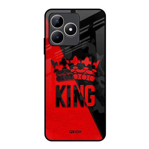 I Am A King Realme C53 Glass Back Cover Online