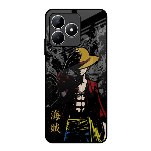 Dark Luffy Realme C53 Glass Back Cover Online