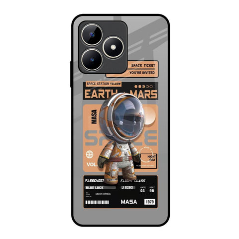 Space Ticket Realme C53 Glass Back Cover Online