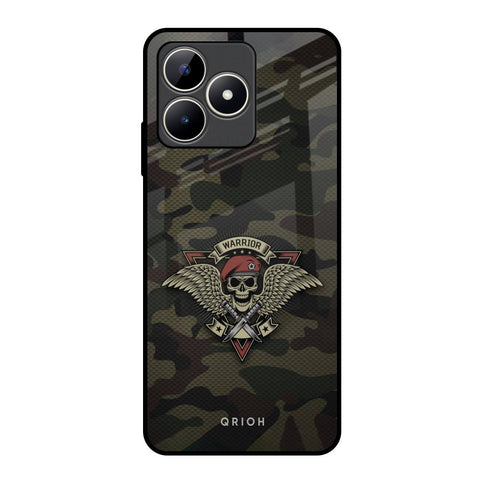 Army Warrior Realme C53 Glass Back Cover Online