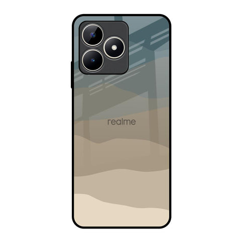 Abstract Mountain Pattern Realme C53 Glass Back Cover Online