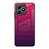 Wavy Pink Pattern Realme C53 Glass Back Cover Online