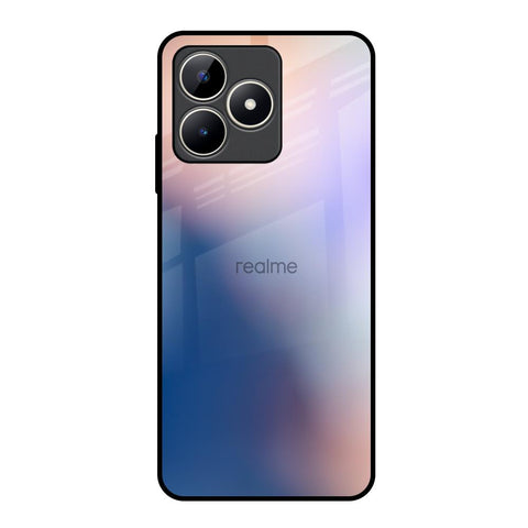 Blue Mauve Gradient Realme C53 Glass Back Cover Online