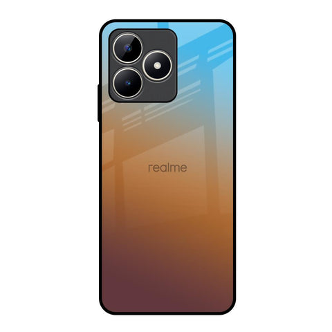 Rich Brown Realme C53 Glass Back Cover Online