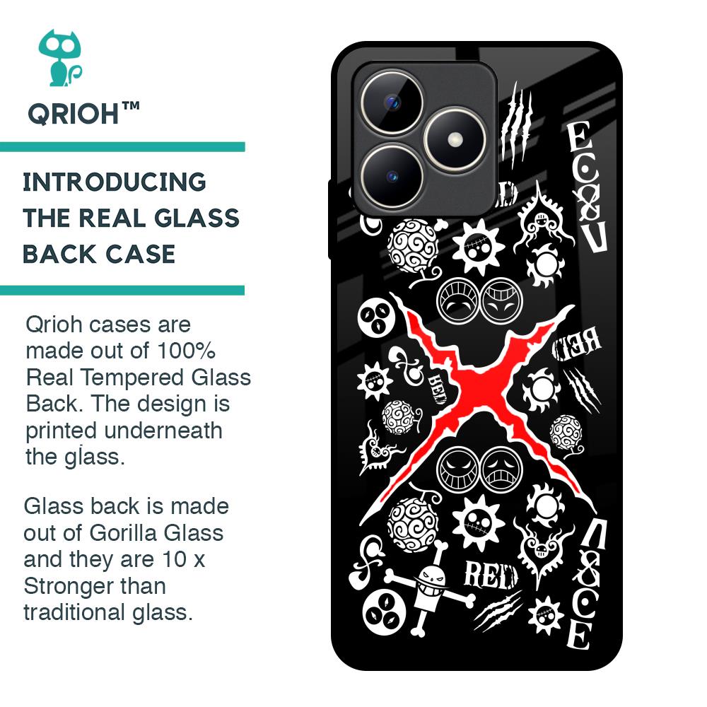 Red Zone Glass Case for Realme C53