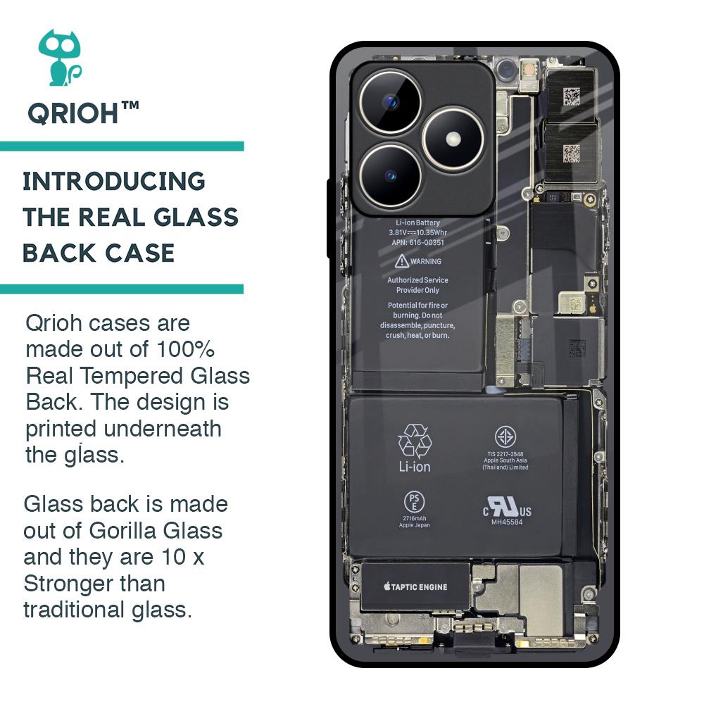 Skeleton Inside Glass Case for Realme C53