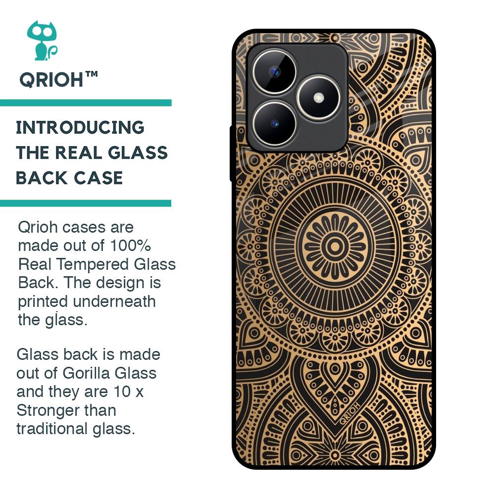 Luxury Mandala Glass Case for Realme C53