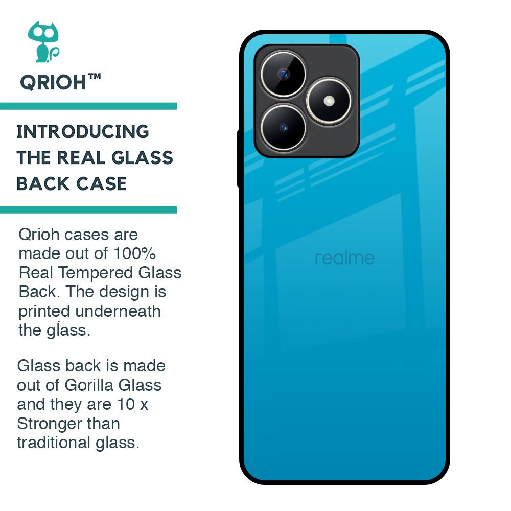 Blue Aqua Glass Case for Realme C53