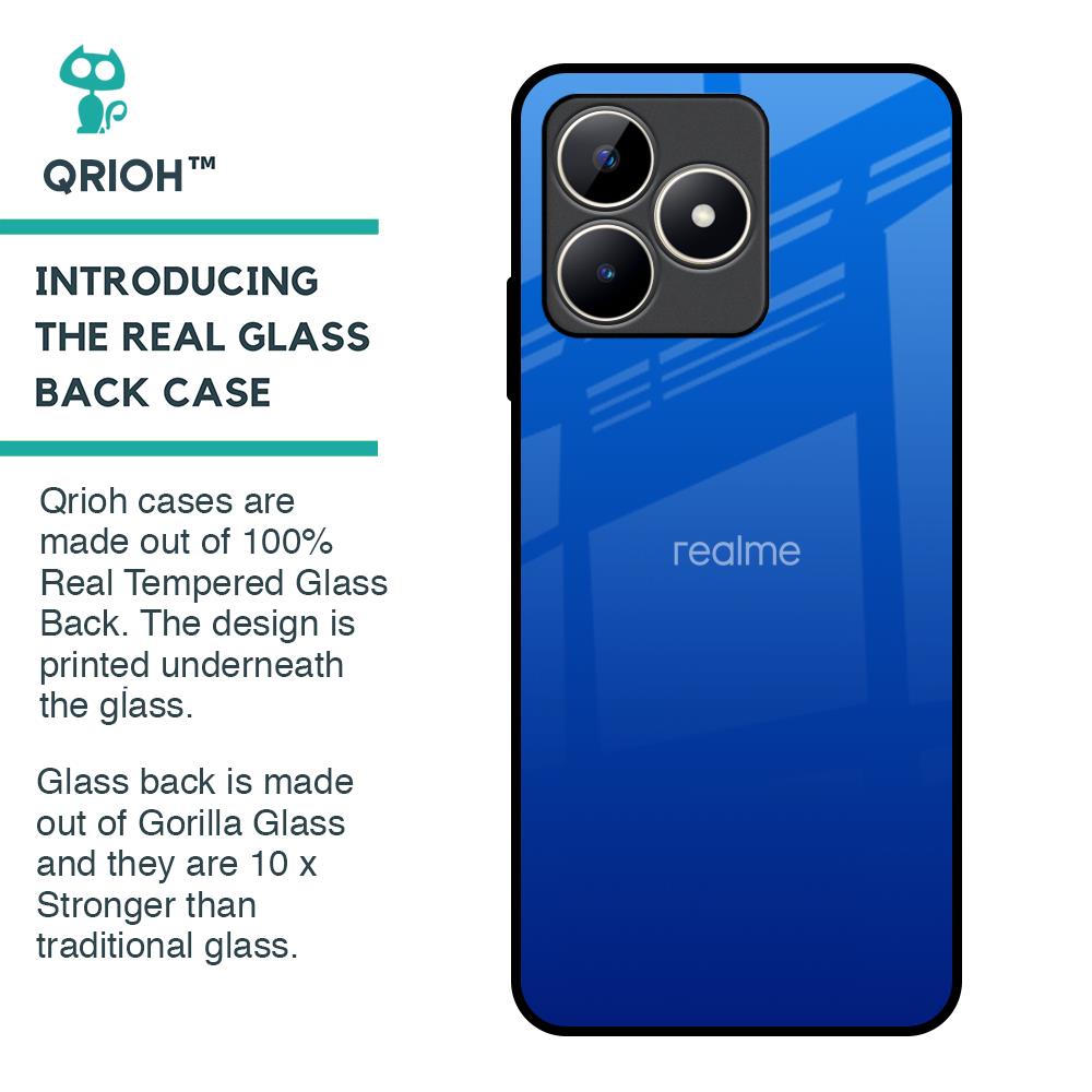 Egyptian Blue Glass Case for Realme C53