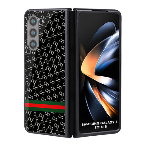 Branded Texture Samsung Galaxy Z Fold5 5G Glass Back Cover Online
