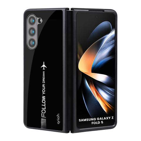 Follow Your Dreams Samsung Galaxy Z Fold5 5G Glass Back Cover Online