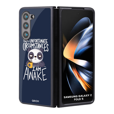 Struggling Panda Samsung Galaxy Z Fold5 5G Glass Back Cover Online