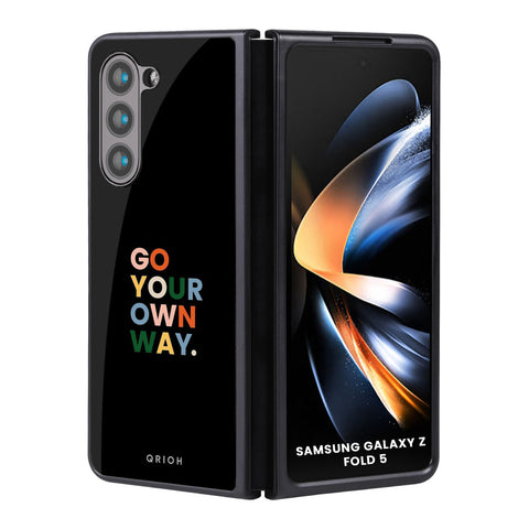 Go Your Own Way Samsung Galaxy Z Fold5 5G Glass Back Cover Online