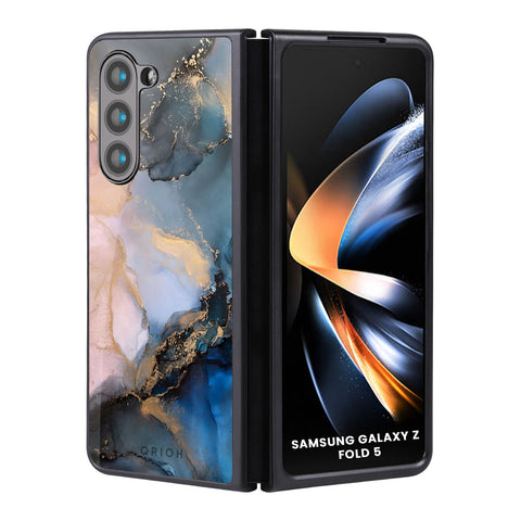 Marble Ink Abstract Samsung Galaxy Z Fold5 5G Glass Back Cover Online