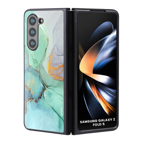 Green Marble Samsung Galaxy Z Fold5 5G Glass Back Cover Online