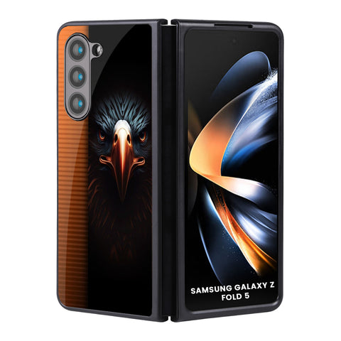 Angry Eagle Samsung Galaxy Z Fold5 5G Glass Back Cover Online